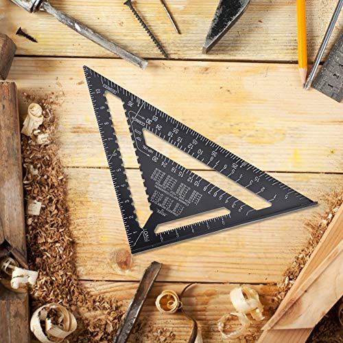 Regla Triangular de Ángulo Recto de Aluminio 12 Pulgadas miniatura 4