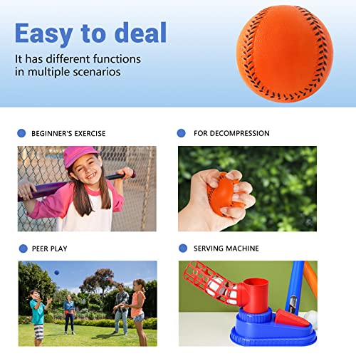 Baisidiwei Soft Baseballs, Foam Training Baseball 12 Pack For Kids Regulation Size Foam Baseballs For Soft & Safe Throwing, Catching And Batting Practice (Orange) #TOP4