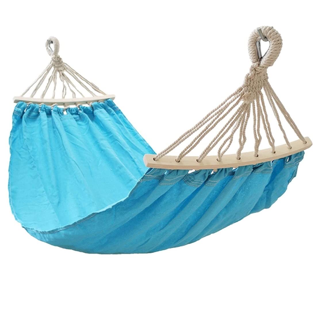 Hamak Ultralekki, Hammock Wiszący Hamak Kempingowy Oddychający Na Co Dzień Anti-Rollover Lekki Kemping Do Podróży Zewnątrz Piesze Wycieczki Plaża na Kemping, na Zewnątrz(Blue)