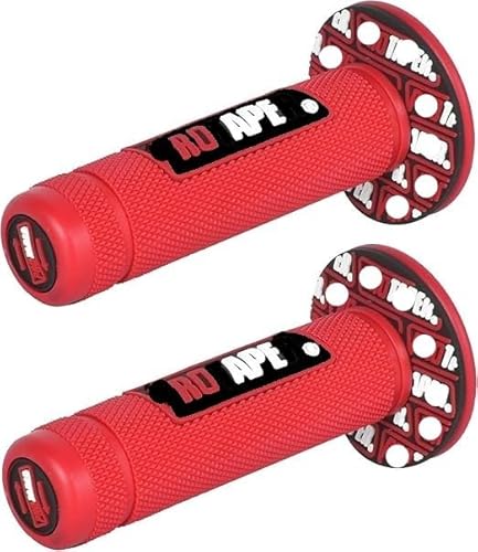 YUANHONGJIAN Dirt Bike Handlebar Grips, Motorcycle Grips 2 PCS Non Slip Motorcycle Hand Grip (30mm) (red)