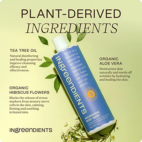 Ingreendients Natural Body Wash With Organic Ingredients - Moisturizing For Dry And Sensitive Skin, Organic Body Wash, Vegan Body Wash, Paraben Free Body Wash, Cruelty Free, Sulfate Free, Betaine Free (16 Fl. Oz) #TOP3