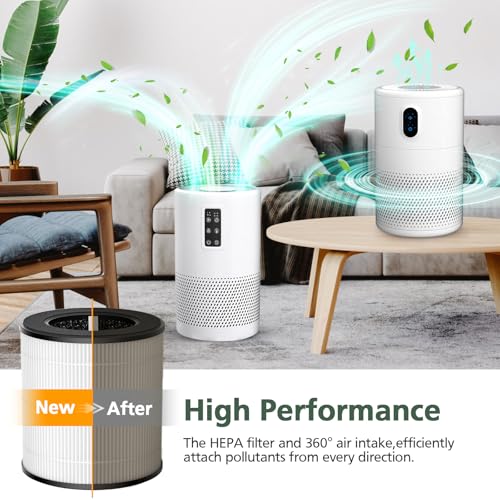 Image of B-D02L Air Purifier Replacement Filter, Compatible with MOOKA and KOIOS B-D02L Air Purifiers, VEWIOR B-D02U Air Purifier, 3-in-1 HEPA Air Filter for B-D02L and B-D02U Air Purifiers, 2 Pack
