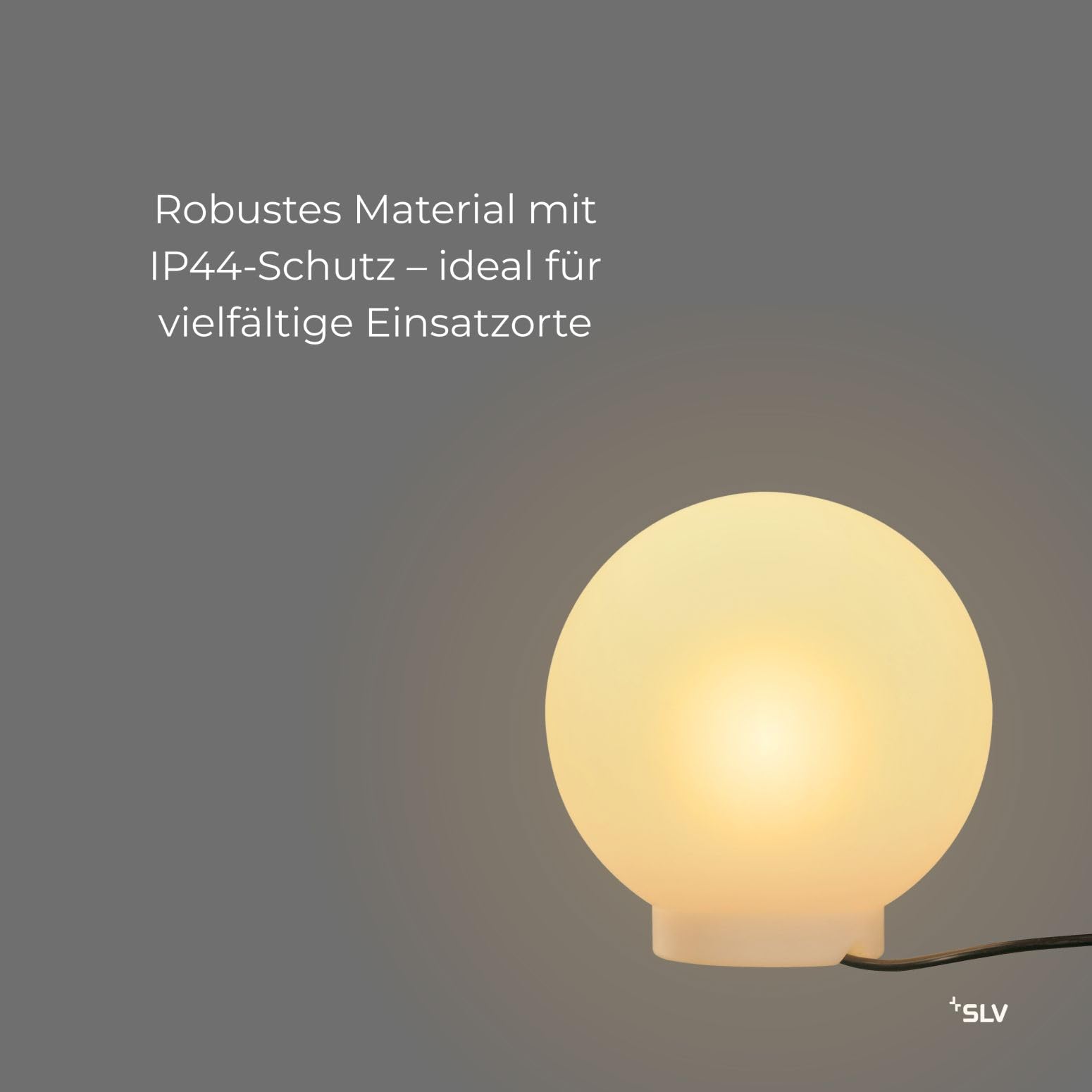 SLV Rotoball Floor 25 Lichtball E27 Weiß 25 x 25 x 25 cm