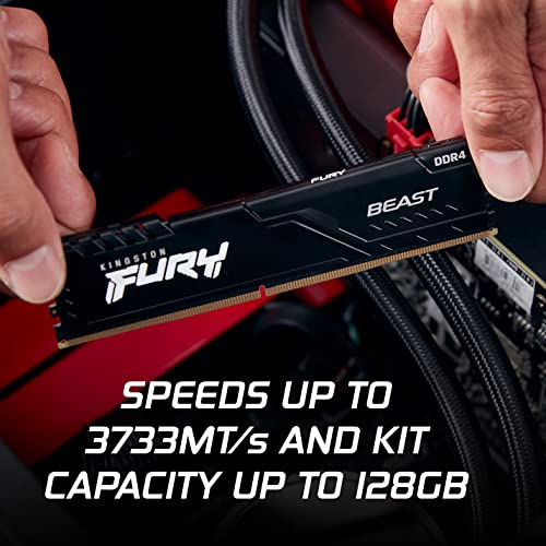 Image of Kingston FURY Beast 32GB (2x16GB) 2666MHz DDR4 CL16 Desktop Memory Kit of 2 KF426C16BBK2 /32