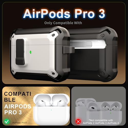 Image of AirPods Pro 3 Case with Lock Magnetic Lid MagSafe, White