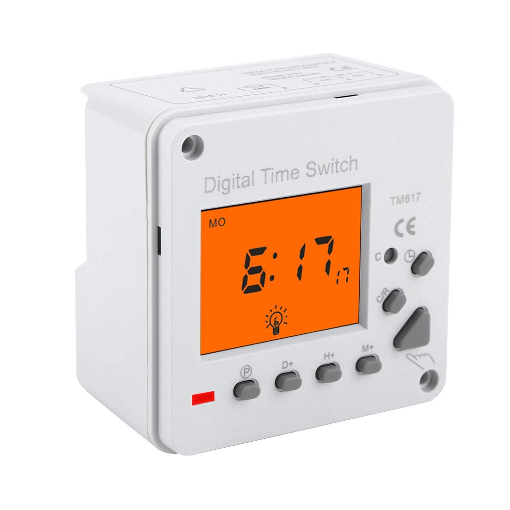 Minuteur Electronique Numerique 220V,Interrupteur Timer,Home Heating Touch sn Timer Constantly,Minuterie Intelligente Minuterie Numérique Programmable électrique Commutateur de Commande Intelligent av