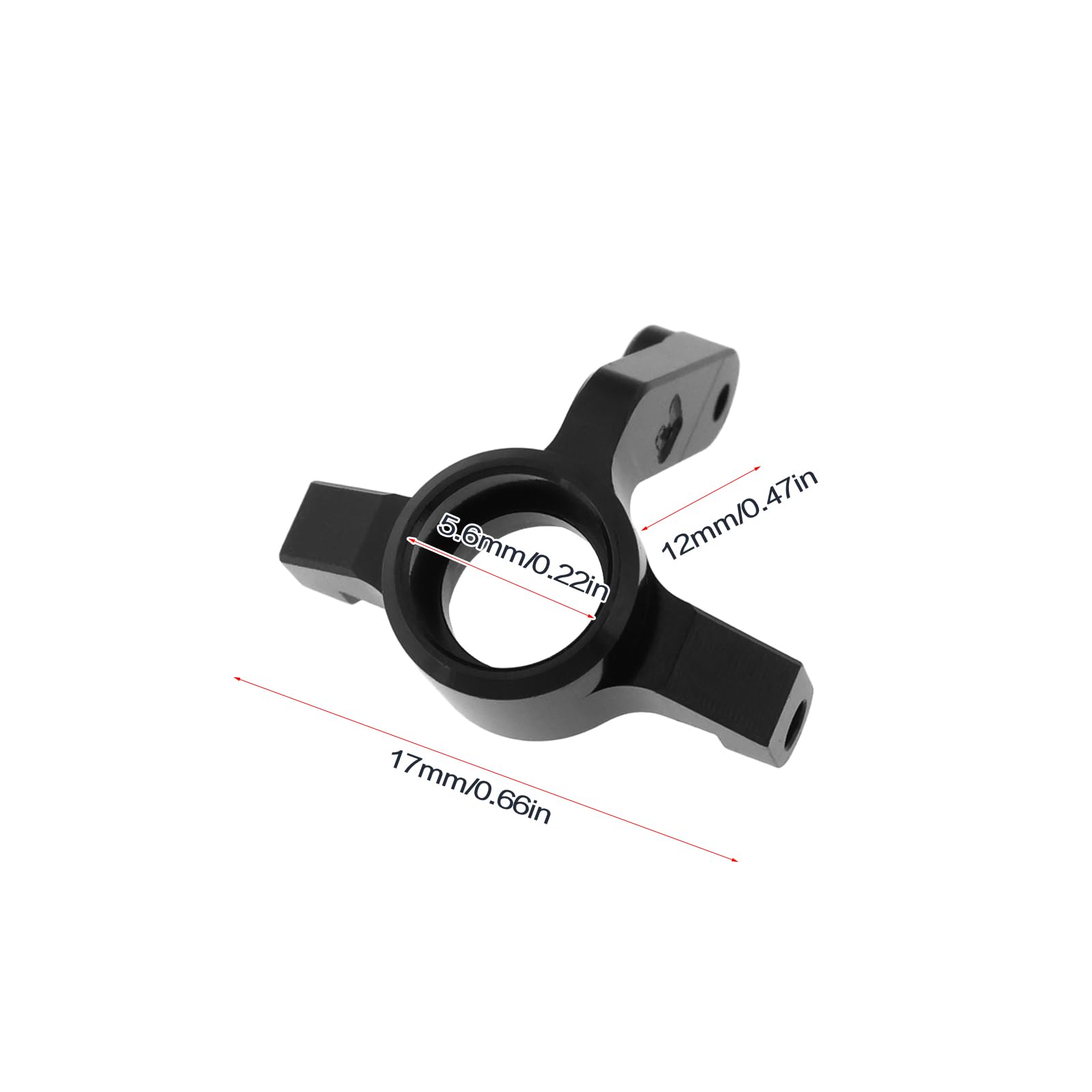 Briny River 2PCS Aluminum Alloy Steering Knuckle for 1/24 RC Buggy Compatible with Losi Micro-B, CNC - Image 4