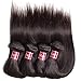 UNICE Hair 10A Malaysian Straight Human Hair 3 Bundles Unprocessed Virgin Human Hair Weave Extensions (20 22 24 inch)