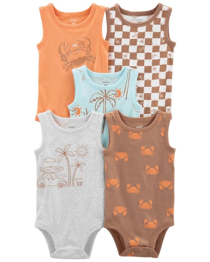 Image of Carter's baby-boys Multi-pk Bodysuits 126g402