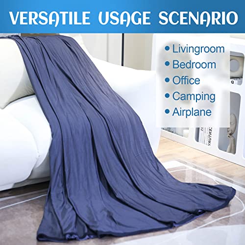 Image of Ailemei Direct Cooling Blanket for Hot Sleepers,Double Sided Cold Effect,Twin Size Lightweight Breathable Summer Blankets for Bed,Transfer Heat to Keep Body Cool for Night Sweats, 60 inchx90 inch