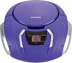 Sylvania Boombox portátil de CD com rádio AM/FM