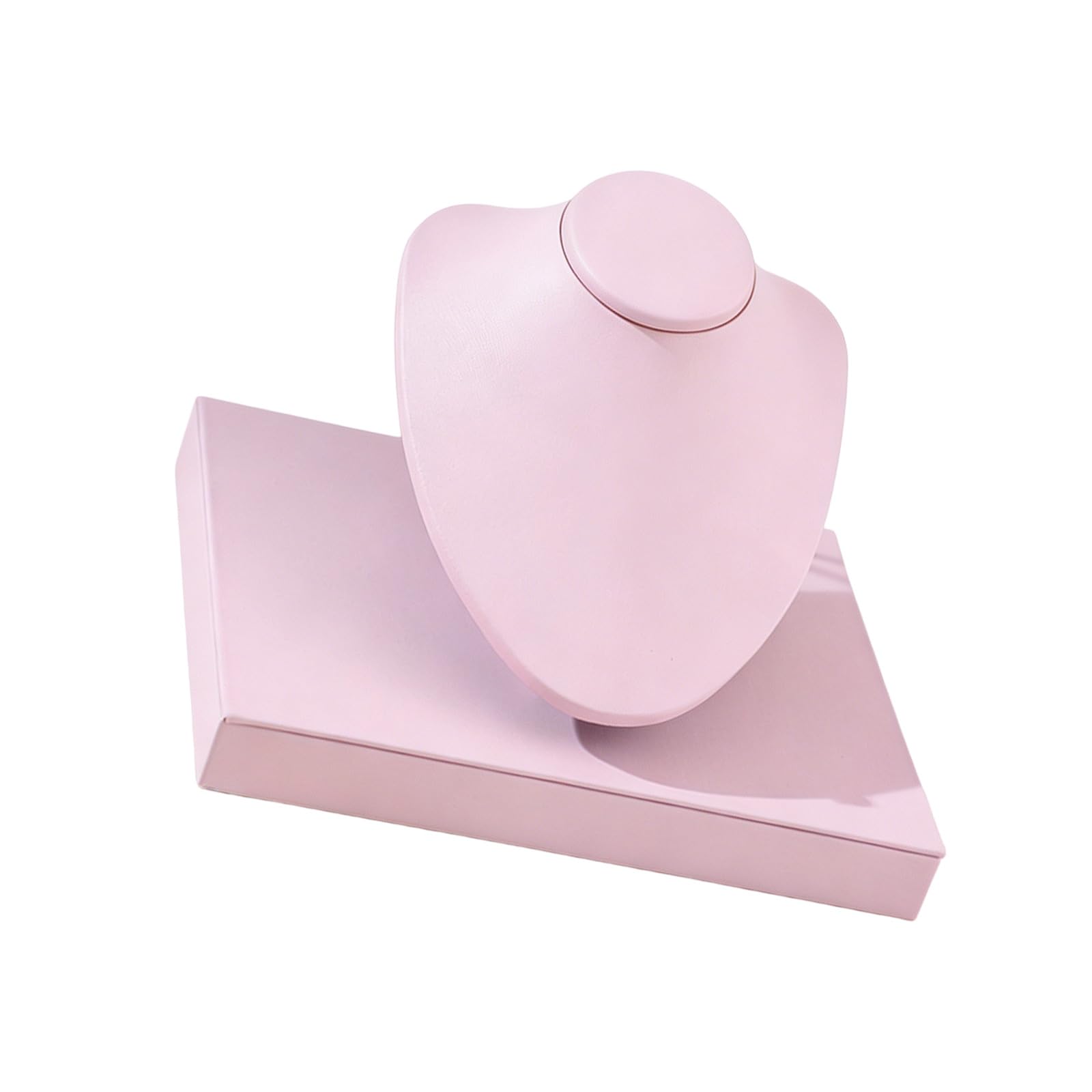 Shntig A Jewelry Display Bust Stand With Ngled Form Nd Square Base For Necklace Presentation, Counter Display, Nd Photos Pendant Holder Necklace Presentation Bust Form Countertop Retail Photo Table Jewelry