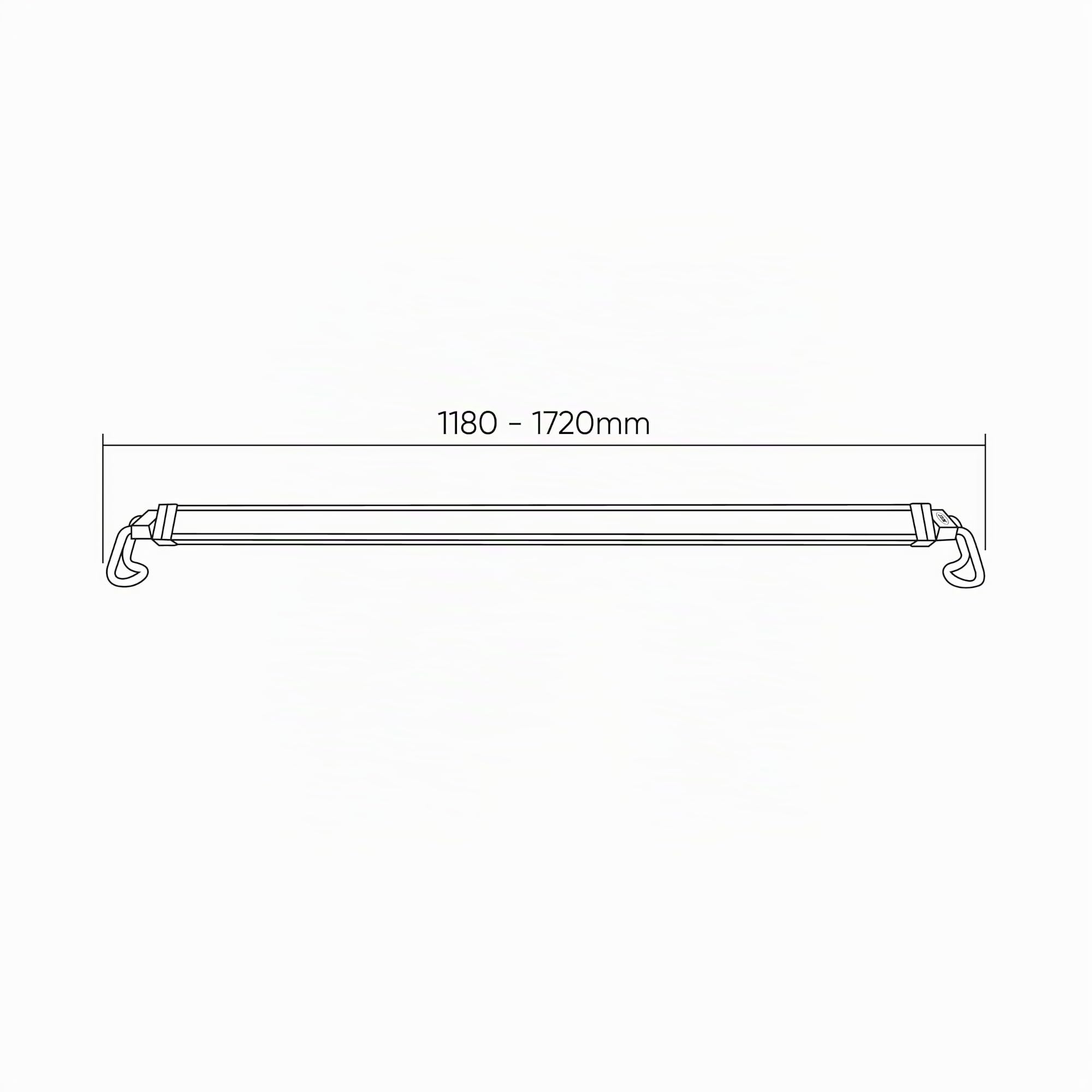 Luce Barra Led Regolabile con 3 Modalità di illuminazione Selezionabili 1000LM / 2500LM / 5000LM Batteria Ricaricabile a Lunga Durata, con indicatore di Carica per Cofano Motore Auto