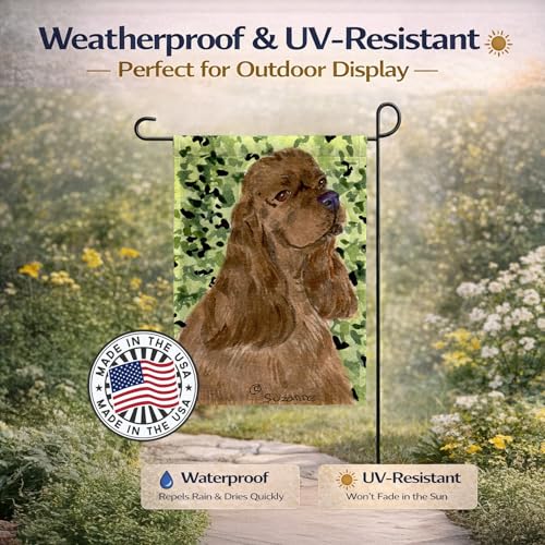 Drapeau Cocker Spaniel jardin taille S multicolore Caroline's Treasures SS8807GF