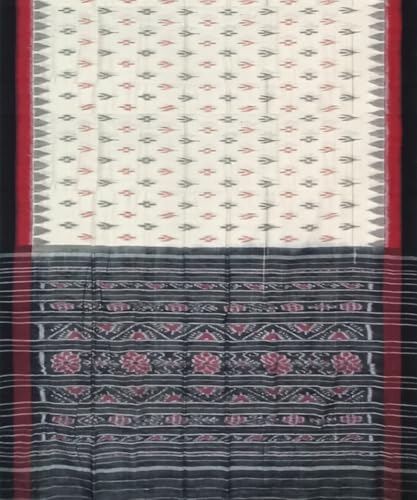Image of Nuapatna Cotton Saree of Odisha Ikkat Orissa Traditional Handloom Sari | Bomkai | Pata | Nuapatana | sambalpuri saree | khandua patta sare | without Blouse S9