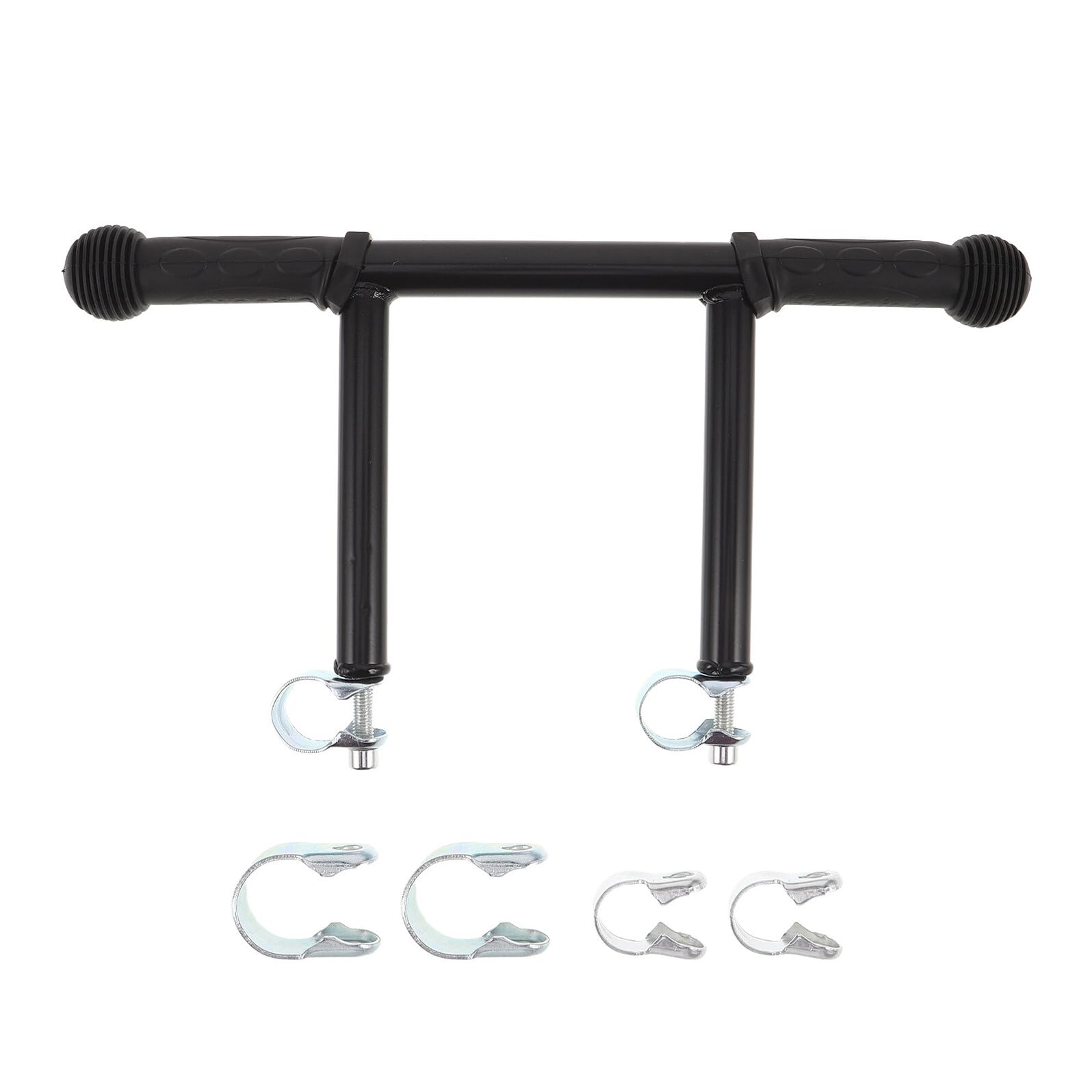 VICASKY Rallonge de Poignée pour Poussette et Carrosse en Plastique et Acier Inoxydable, Confortable et Détachable avec Multiples Boucles pour Guidons de 22 à 32 Mm