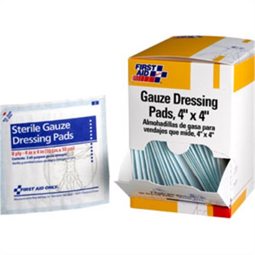 Gasa Estéril Blanca 4 pulg., Paquete de 50 miniatura 1