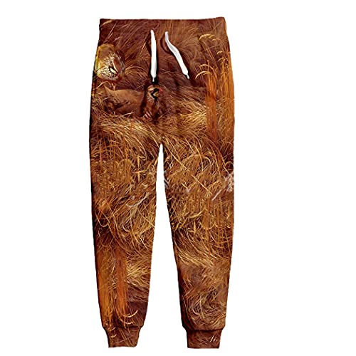 Pantalon survêtement imprimé perdrix 3D l'audace d'un style unique