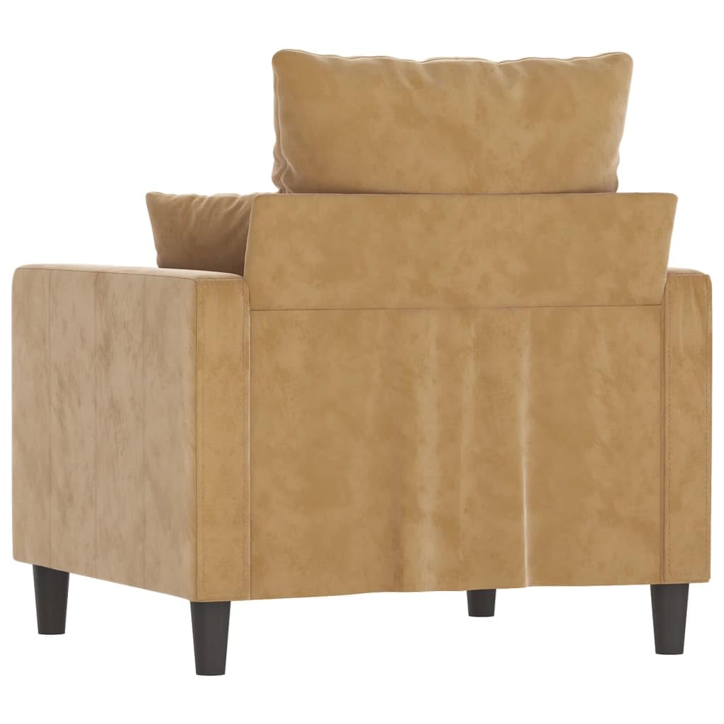 Fauteuil Velours Marron 60 Cm - Neuf Sous Emballage