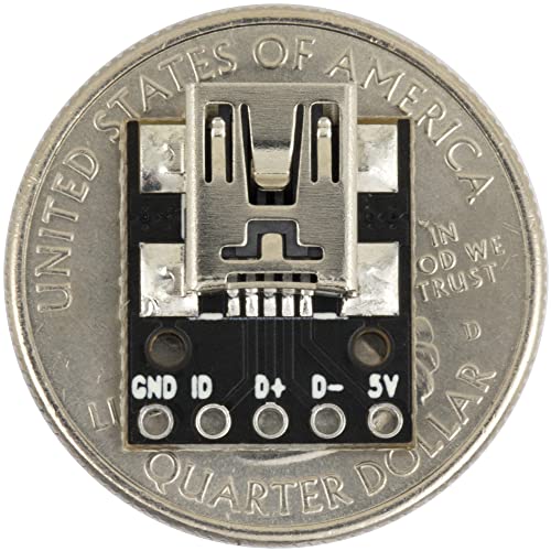 Mini USB a placa adaptadora DIP hembra pack 10 miniatura 4