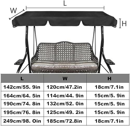 Juego de fundas para columpio exterior duradero 8