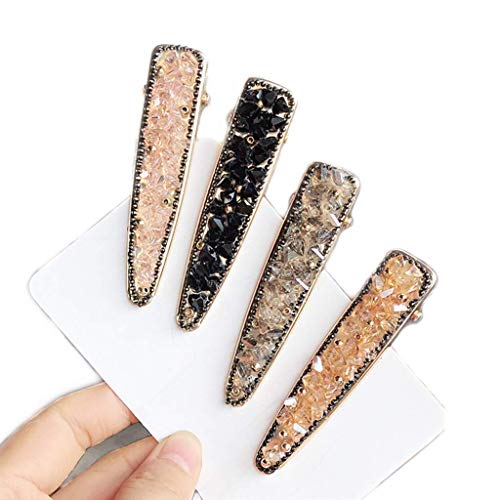 4Pcs Rhinestone Hair Clips Alligator Hair Clips Bling,Crystal Hairpins Headwear Hair Barrettes Hair Pins Hair Accessories for Women Girl