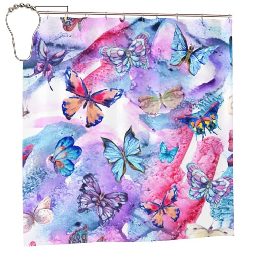 Rideau de douche polyester anti-moisissure 183x183 multicolore - 2