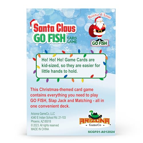 Santa-Claus-Go-Fish–A-Family-Christmas-Game-for-Kids-Ages-4-Up-Go-Fish-Old-Maid-and-Slap-Jack-in-One-Deck-Holiday-Stocking-Stuffers-Gift-for-Boy-or-Girl-Fun-Family-Board-Game-Night Santa Claus Go Fish–A Family Christmas Game for Kids Ages 4 Up Go Fish Old Maid and Slap Jack in One Deck Holiday Stocking Stuffers Gift for Boy or Girl Fun Family Board Game Night