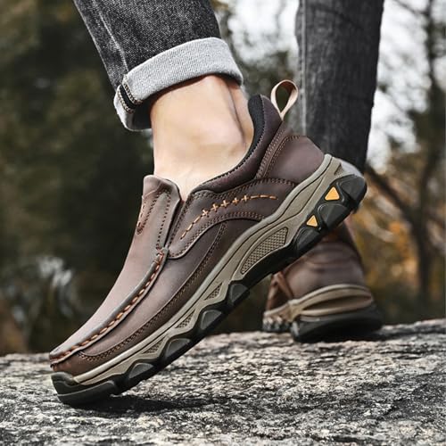 Enjerr Orthopedic Shoes Men,Enjerr Orthopedic Shoes,Men's Comfortable Casual Genuine Leather Slip on Loafers4