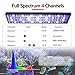 PopBloom Saltwater Aquarium LED Coral Lightt, 60W Timer Control Full Spectrum Marine Light for Saltwater Coral Reef Fish Tank (for 60x50x50cm Tank)