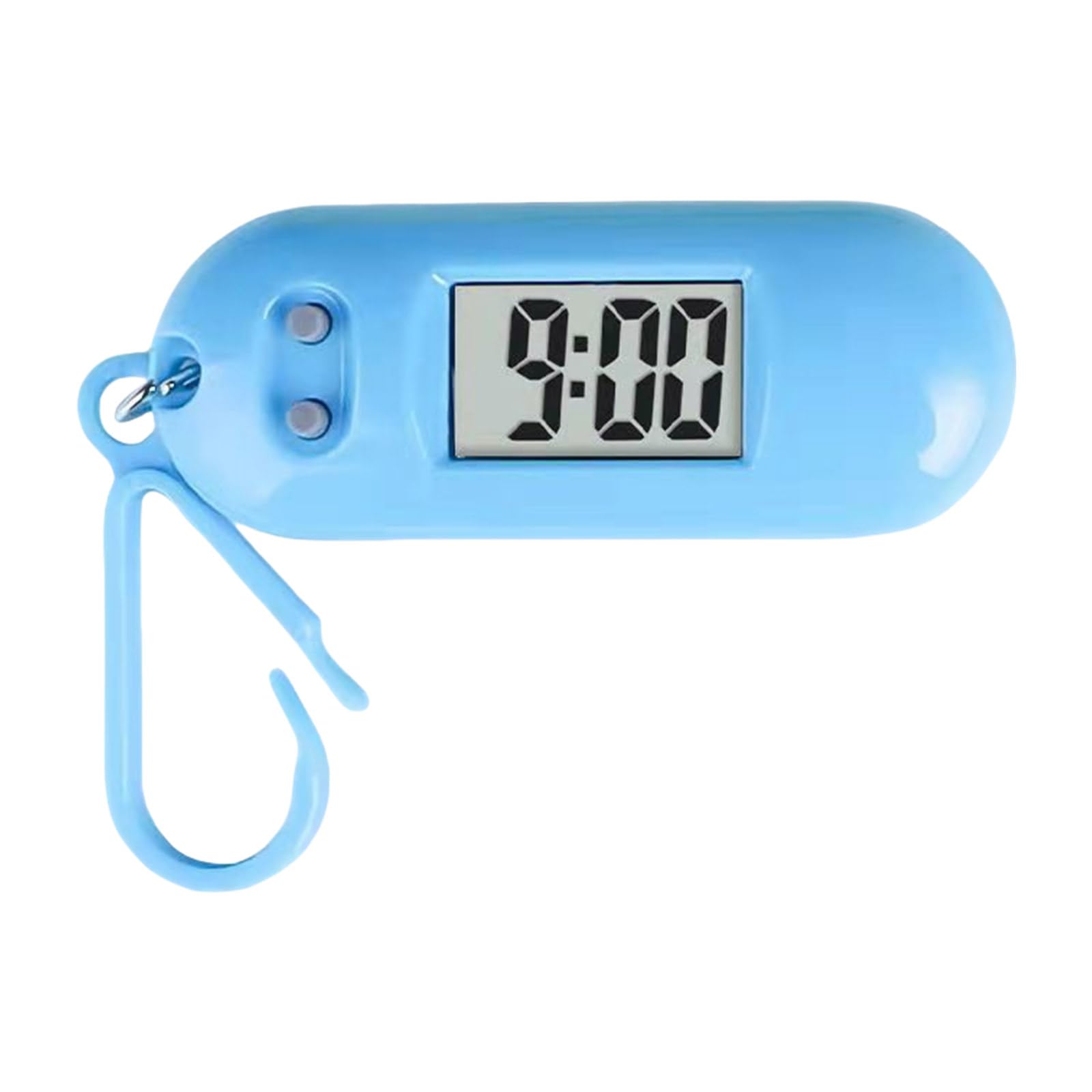 Maxtonser LED Digital Keychain Pocket Watch Portable Miniature Clock for Students Lightweight Timepiece Backpack Pendant