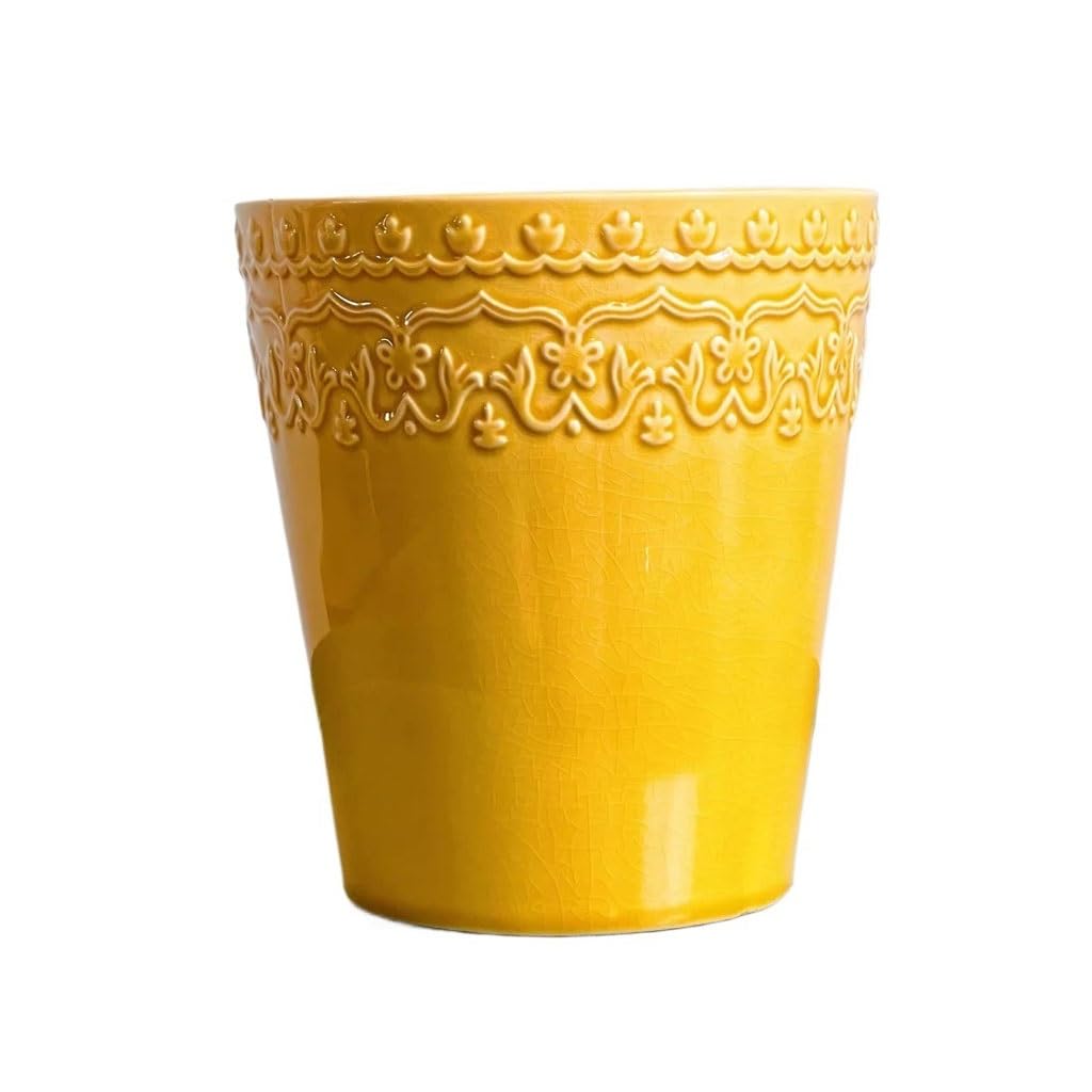 Gelasige C Flower Pots Nordi Simple Large Erami Flower Pot Reative Personality Home Green Plant Orchid Succulent Potted Ornaments Outdoor Flower Pots(C)