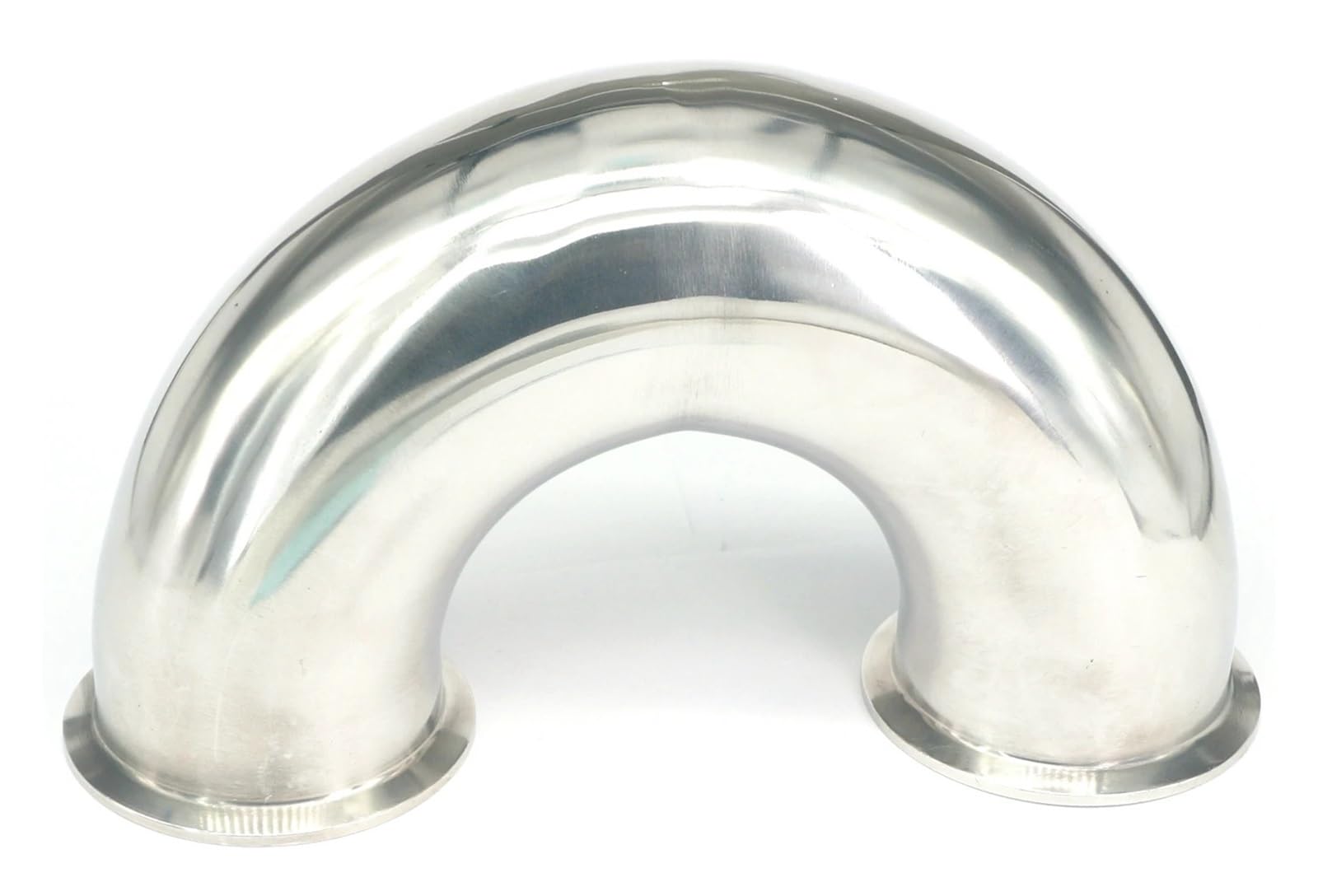 AARTERZZA Ferrule OD 77.5mm Tri Clamp 2.5" 304 Stainless Steel Ferrule 180 Degree Elbow Bend Fitting(Fit Tube OD 63mm)