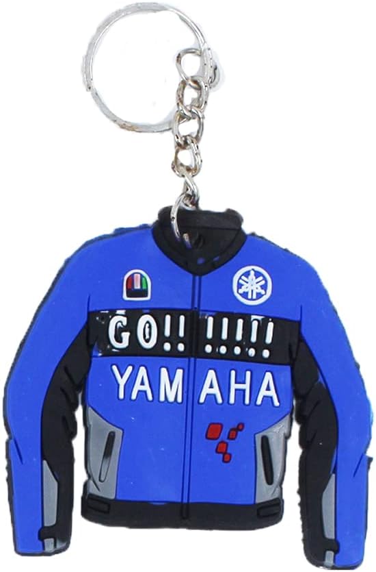 RACE MINDS Rubber Single Sided Jacket Keychain For Car And Bike