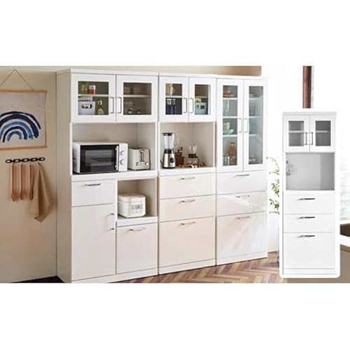 食器棚 トスティ 鏡面ホワイト 幅60cm オープンダイニングボード