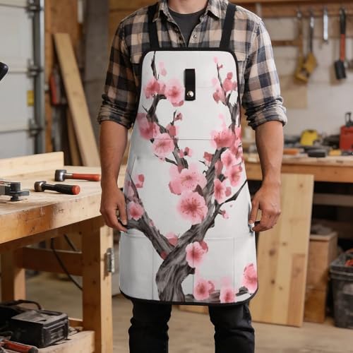 Delantal ajustable con 8 bolsillos Cherry Blossom miniatura 5