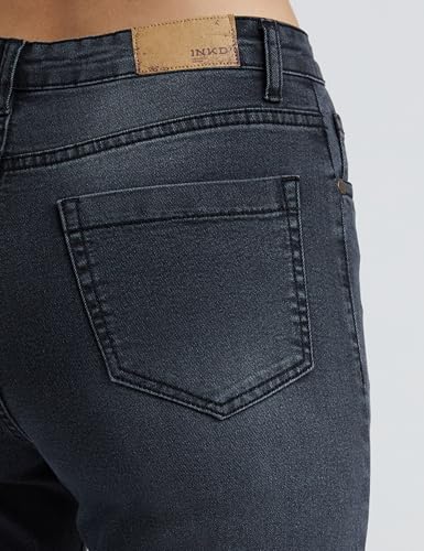 Image of INKD Women's Flared Bootcut Jeans - High-Rise | Enzyme Wash | Classic 5 Pocket Styling | Jeans for Women (Available in Plus Sizes)