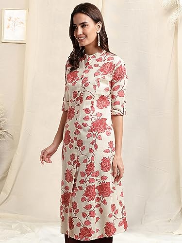 Image of MIRCHI FASHION Women Rayon Sequin Embroidery and Polka Dots Print Straight Kurta