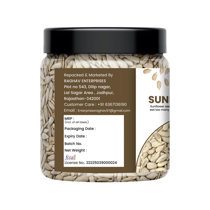 Image of NUTRIZAIKA Premium Raw Sunflower Seeds for Eating 100g - Protein, Fibre and Antioxidants Rich Superfood for Heart Health, Immune Support, Healthy Diet Snack