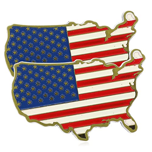Garneck 1 Juego Imán De Refrigerador Pin Insignias Chinchetas Embellecedor Frigorifico Microondas Aeg Etiqueta Engomada del Mapa De La Americana Calcomanías De 2 Piezas