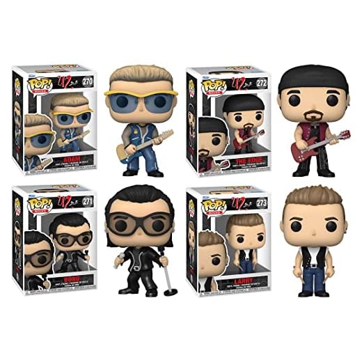 Funko Pop! Rocks U2 Set of 4 - ZooTV - Adam, Bono, The Edge and Larry