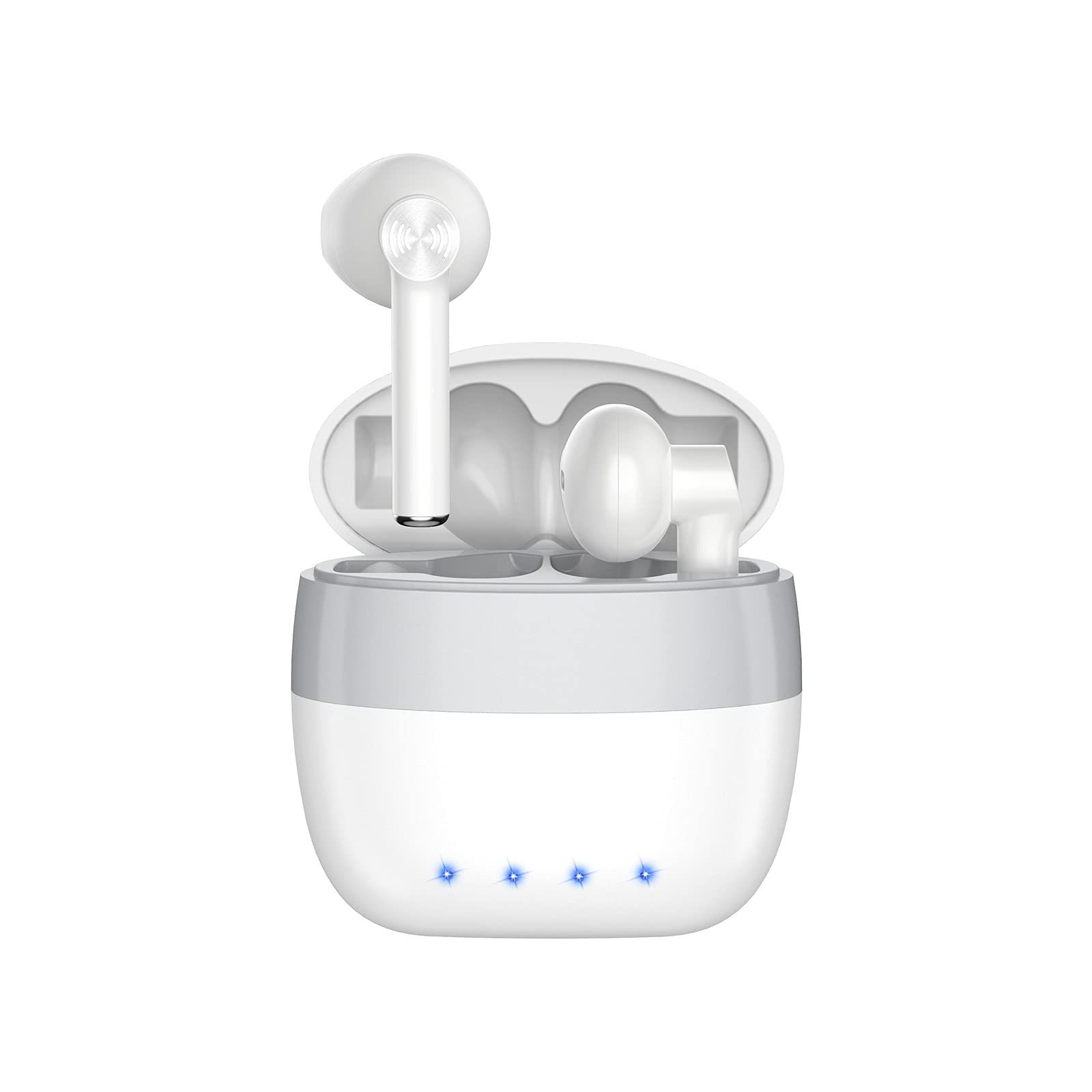 True Wireless Earbuds, Bluetooth Headphones, Smart Display,Touch Control, with Wireless Charging Case,IPX5 Waterproof, Ste...