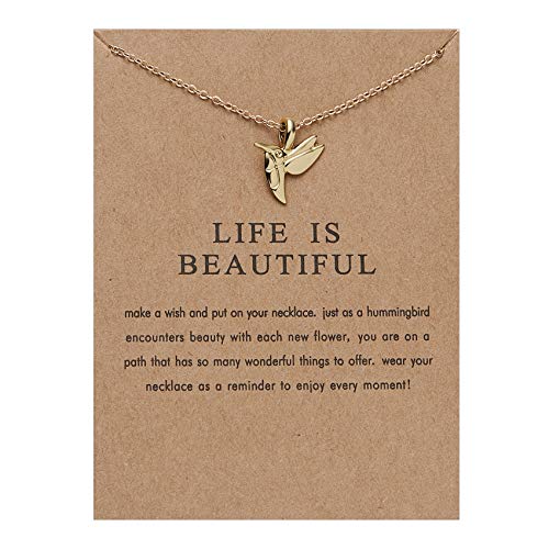 Gargantilla de amistad con colgante de sol y tarjeta de regalo para mujer
