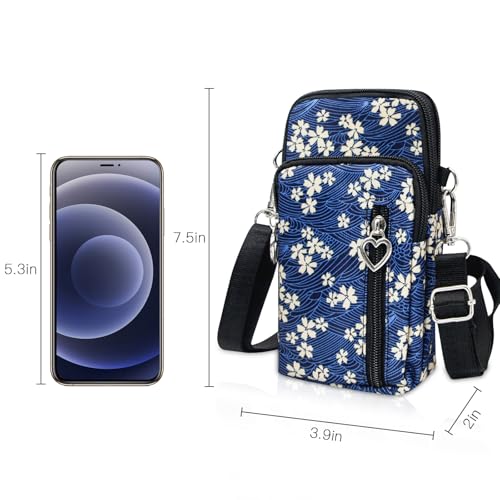 BIAOTIE Lightweight Small Crossbody bags Cell Phone Purses Travel Pouch Shoulder Bag for Women 5