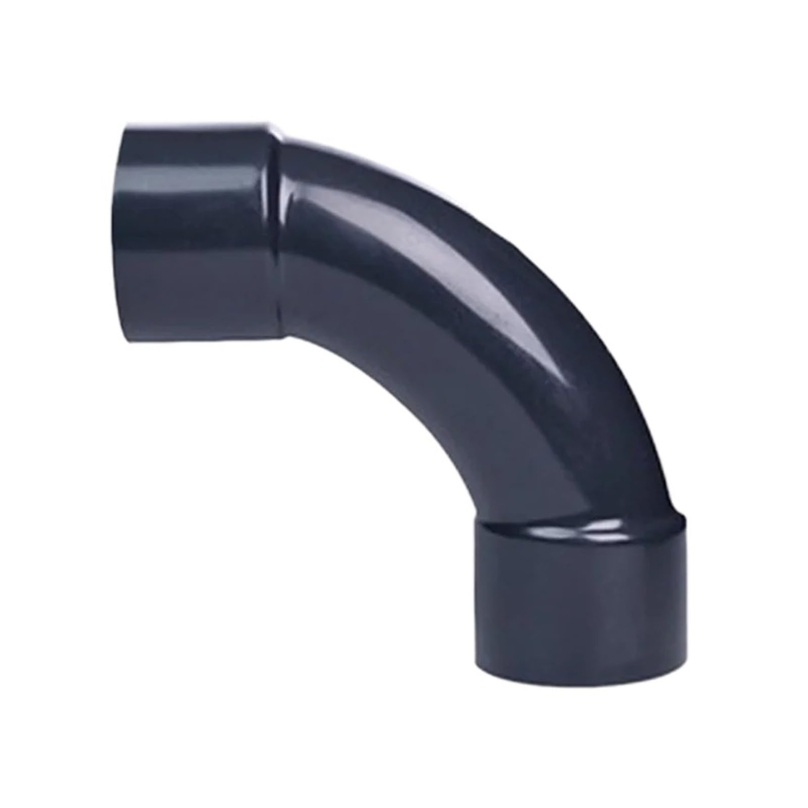 I. D tuyau en PVC en forme de lune UPVC gris foncé, coude à 90 degrés, joint d'eau en plastique lent de 12 pouces, 20~63mm(I.D 40mm)