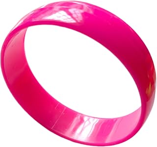 KIFEDSLJ Neon Bracelet 80s 90s Colorful Chunky Plastic Bangle Bracelets Wrist Band Party Accessories