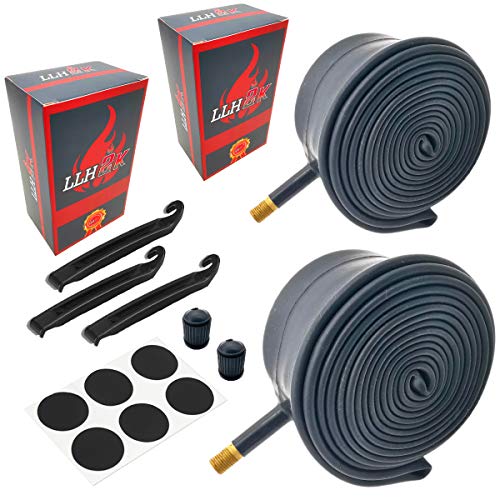 26 X 2.125 Bicycle Tube 26 X 2.125/1.95/1.75-2 Pack with W/Bike Tire Levers & Repair Patches. The LLH2K Bicycle Tube 26 X 2.125 Thorn Proof Made Just for Mountain and Hybrid Bikes!