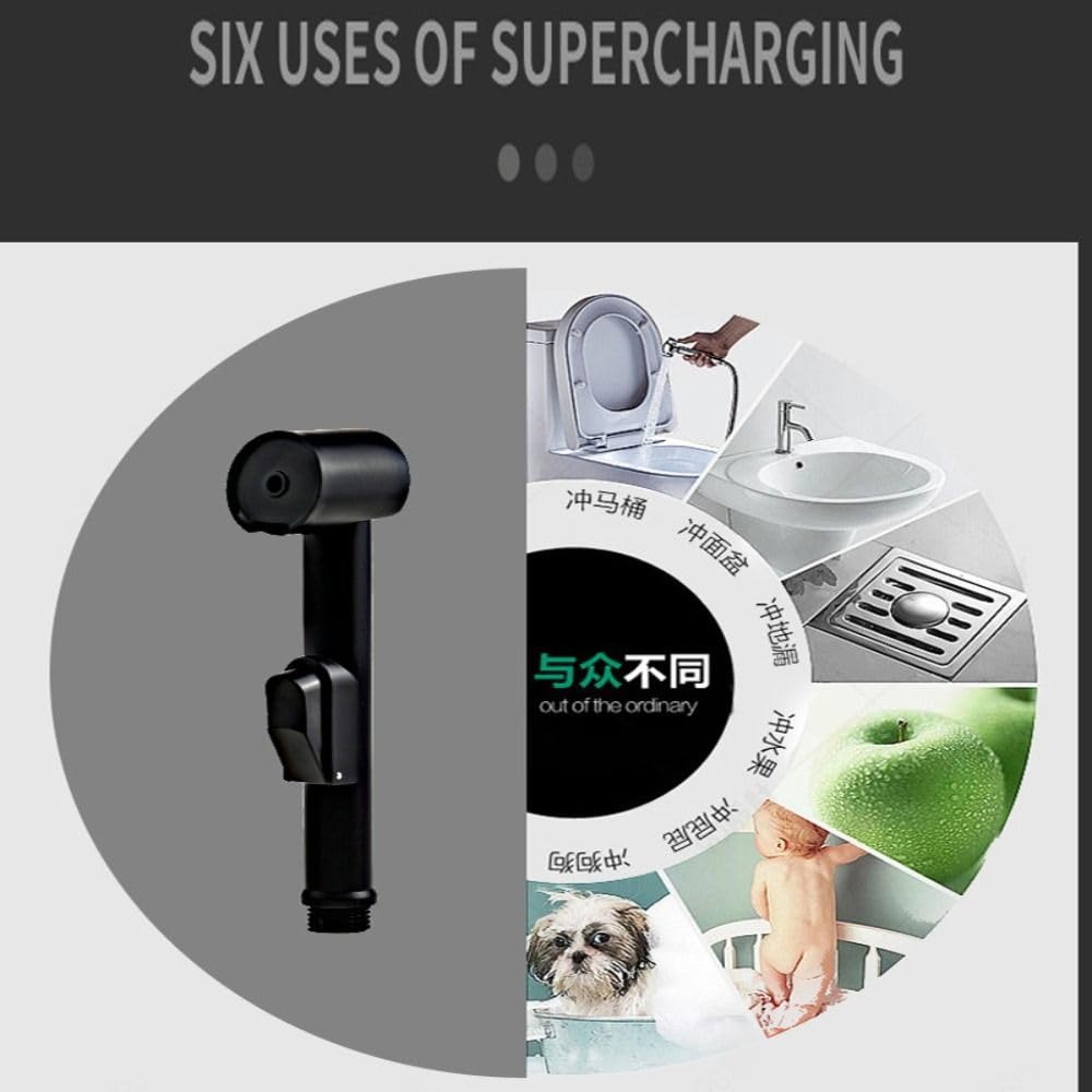 2PCS Hand Held Toilet Sprayer Head Bathroom Bidet Tap Spray Handheld Bidet Sprayer Head for Women Pet Wash — view 4