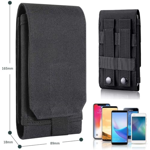 COYUN Universal Gürtel Tasche Holster,Outdoor Handytasche Hülle,Black Army Camo Molle Tasche für Handy Gürteltasche Holster Cover Case Größe L