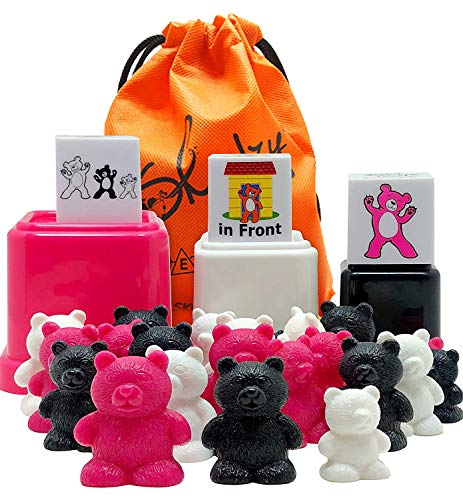 Skoolzy Preschool Learning Toys  Size Matching Counting Bears Cups, Prepositions Dice - Color Sorting Bear Counters Educational Toddler Toys For 3 4 5 6 Year Old Boys, Girls  Ebook Teaching Supplies